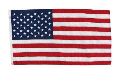 Flag Zone 20' x 38' Nylon US Flag with Embroidered Stars
