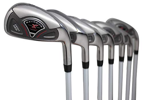 Extreme X7 Complete 7-Piece Iron Set Right Handed Regular Flex Graphite Shafts Black