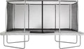 Upper Bounce Rectangle Trampoline Outdoor Set with Enclosure Beige/Black
