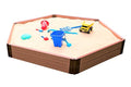 Frame It All Composite Hexagon Sandbox Kit with Cover Classic Sienna 2