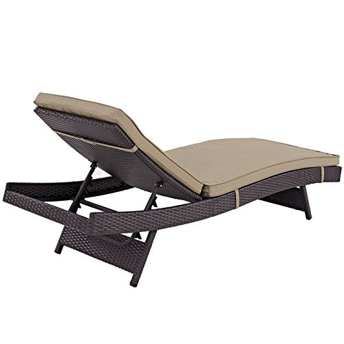 America Luxury - Outdoor Modern Contemporary Urban Patio Balcony Chaise Lounge Chair Set of 6 Brown Rattan