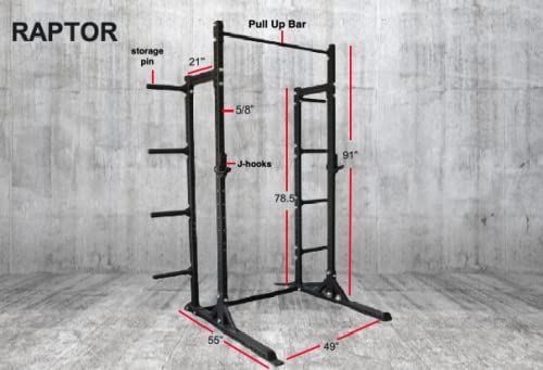 Bolt Fitness Supply Raptor Full Power Rack Black