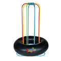 Jungle JumpaRoo Trampoline Play Set with Swing Bar Large Red/Green/Yellow/Blue