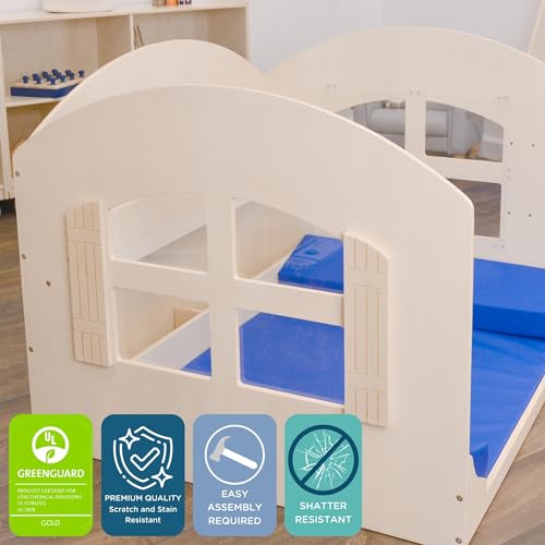 Children's Factory Value Line Kids Bookshelf Reading Nook Wooden-Blue