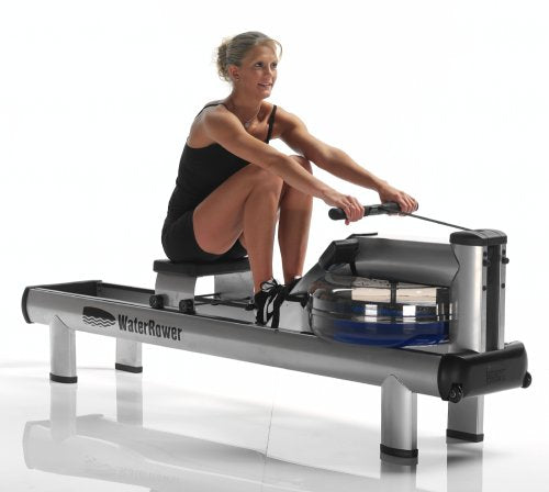 WaterRower M1 Hi Rise Rowing Machine with S4 Monitor Silver