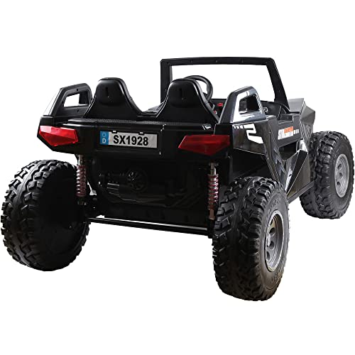 MotoTec Baja UTV 4x4 24v Carbon Fiber RC Black