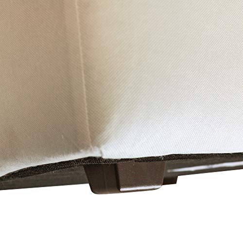 Howard Elliott Collection Square Outdoor Patio Bench Cover Atlantis White
