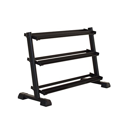 Inspire Fitness 3-Tier Dumbbell Rack Black