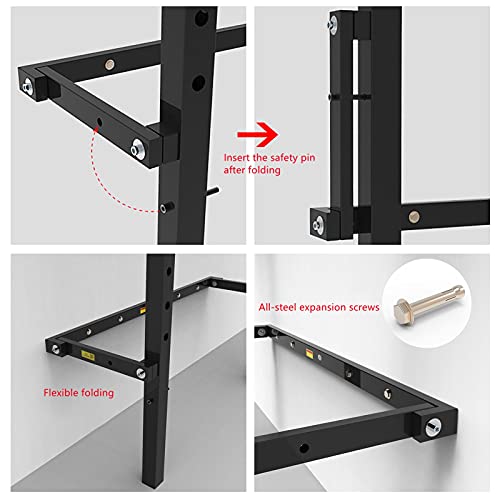 EAS1SOOPE Foldable Power Rack Wall Mounted Squat Rack