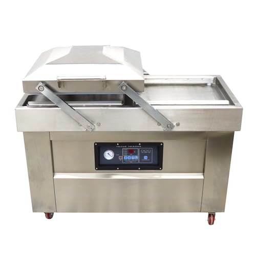 WYDDDARY Double Chamber Vacuum Sealer 1500W Stainless Steel Commercial 19.7inch Sealing Length
