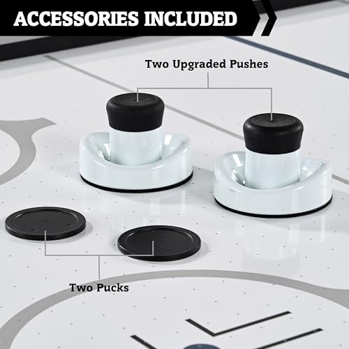 Hall of Games Arctic Rush 7' Air Hockey Table Silver/Black