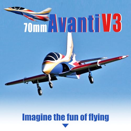 Fms 70mm Avanti V3 EDF RC Jet PNP Gold