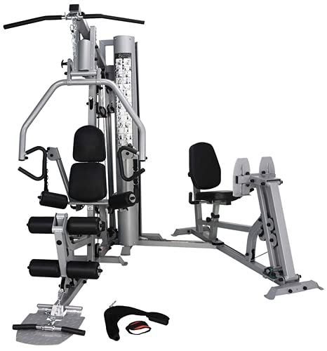 French Fitness X4 Home Gym System w/Leg Press Blue Black