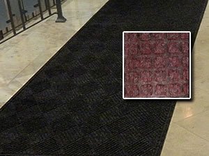 FloorGuard Heavy Duty All Purpose Entry Mat Diamond 6' x 20' Burgundy