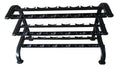French Fitness 3 Tier Saddle Dumbbell Rack, 10 Pairs