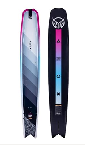 HO Hovercraft Slalom Waterskis Medium W/Stance 110 ARTP Bindings (4-8) Grey/Teal