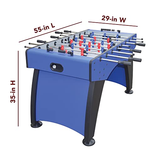 Hathaway Ventura 55-in Foosball Table with Bonus Electronic Dart Board Blue