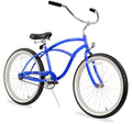 Firmstrong Urban Man Beach Cruiser Bike Mens Bicycle 24-Inch 1-Speed Royal Blue