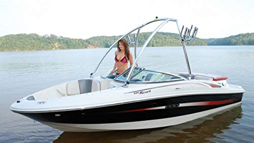 Monster Tower MTE Wakeboard Tower - Foldable Design, Polished and Anodized, 2.5" Aluminum Tubing