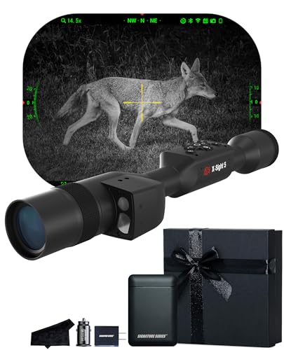 Certified Brands ATN X-Sight 5 LRF Ultra HD 4K+ Smart Scope with Laser Rangefinder and Ballistic Calculator