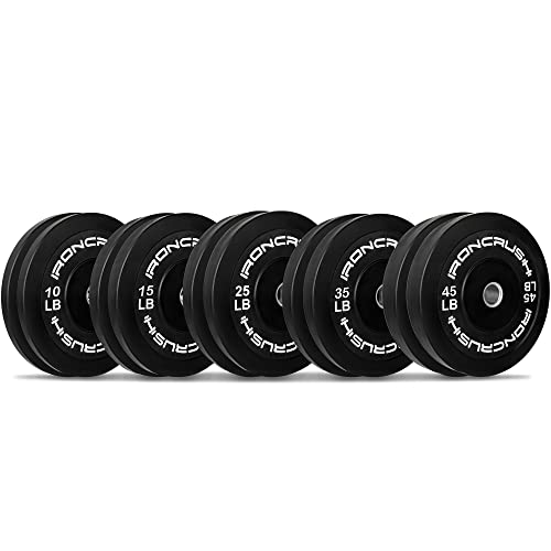 Iron Crush Olympic Bumper Plates Set 260LB Set