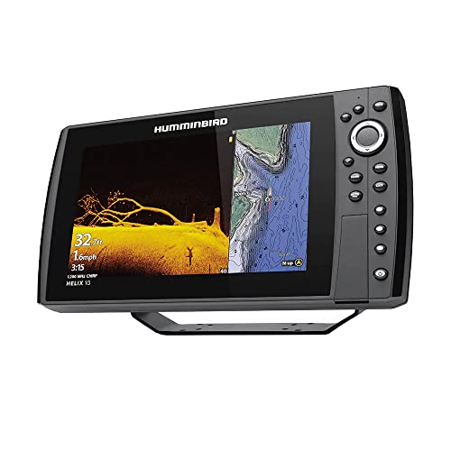 Humminbird Helix 10 Chirp MEGA DI+ GPS G4N Fish Finder Control Head Only Black