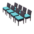 TK Classics TKC Venice Wicker Patio Dining Chairs Set of 8 Aruba