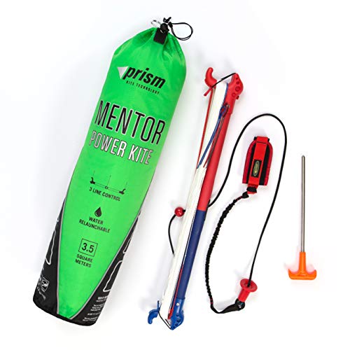 Prism Kite Technology Mentor 3.5m Water-relaunchable Three-line Power Kite Green