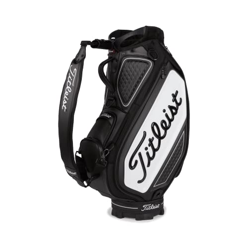 Titleist Golf Jet Black Collection Tour Cart Bag Black/White