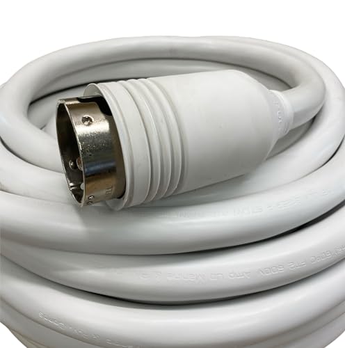 Amp Up Marine 125/250 Volt 50 Amp 75' Shore Power Cable White
