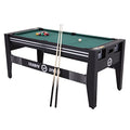 Triumph Sports 72" 4 in 1 Multi-Game Swivel Table Black