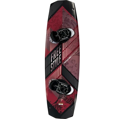 RAVE Sports Freestyle Red Wakeboard and Binding Package