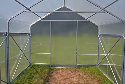 Poly-Tex Superior Greenhouse 10x18 ft Polyethylene Silver