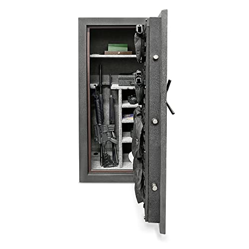 Stealth Essential Gun Safe EGS28 Special Edition FLAG 28 Gun Capacity California DOJ Approved Black