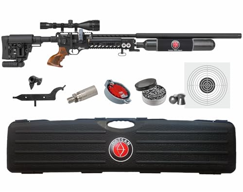 Wearable4U Hatsan Factor Sniper Long .35 Caliber PCP Air Rifle Bundle with Pellets, Targets, and Scope