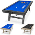 GoSports 8 ft Pool Table with Wood Finish Blue
