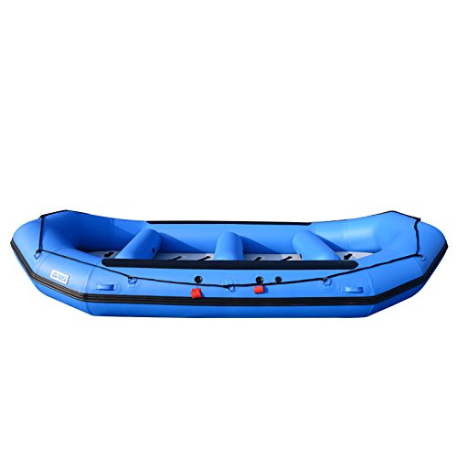 BRIS 1.2mm PVC 15ft Inflatable Blue Water River Raft