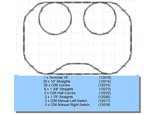 FastRack STASIA'S Smile Track Layout Train Pack 7' X 11' O Gauge
