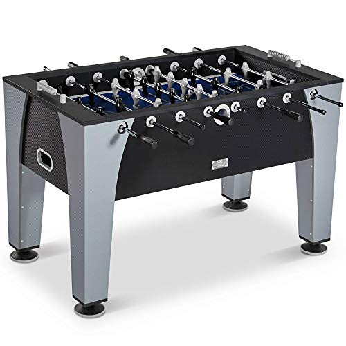 Soccer Foosball Table Arcade Game Set 54 in Black Grey