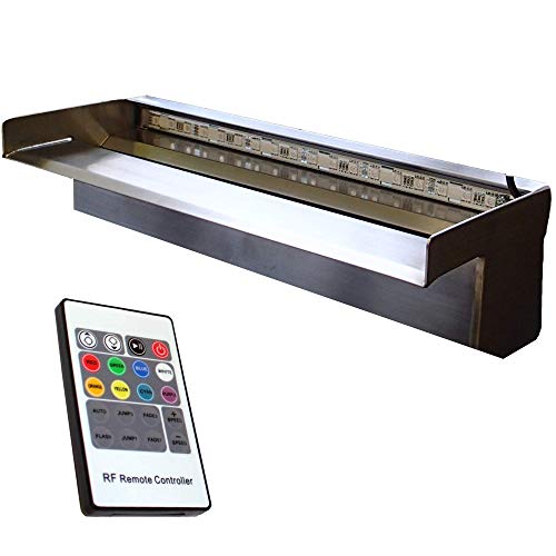 Anjon Manufacturing 48" Stainless Steel Color Changing NiteFalls Spillway with Remote