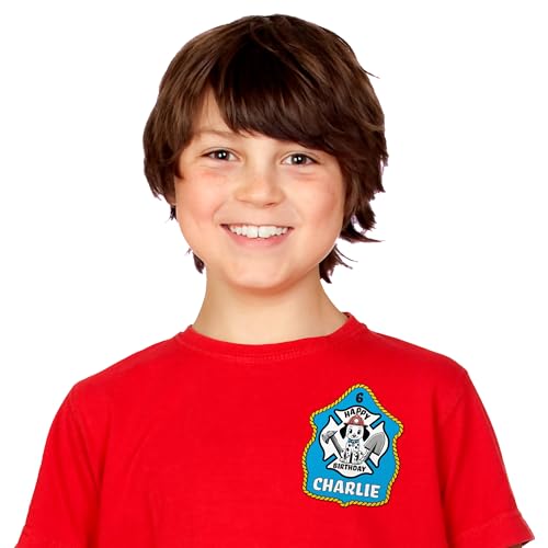 Kenco Kids Customizable Plastic Firefighter Hats Red