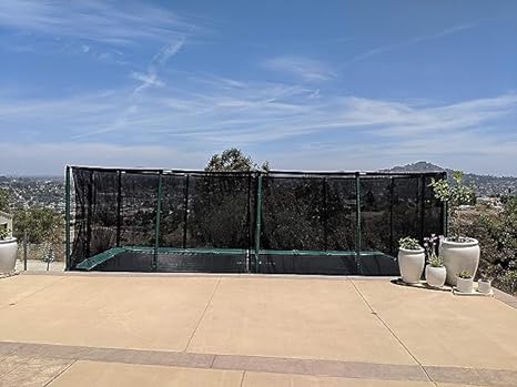 Galactic Xtreme Rectangle Trampoline 13x23 with Net Black and Green