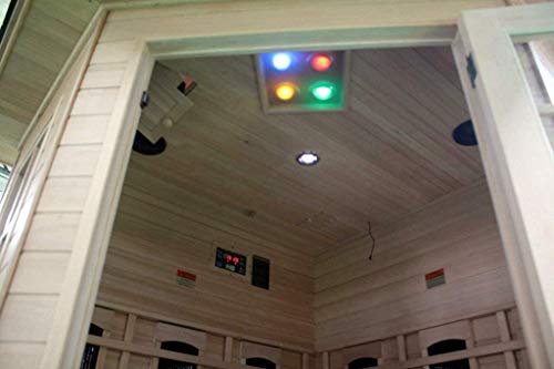 SDI Factory Direct Ceramic FIR Far Infrared 4 Person Outdoor Sauna SPA 220V