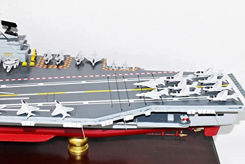 Squadron Nostalgia LLC USS Ranger CV-61 Aircraft Carrier Model 36 Inches Mahogany Multicolor