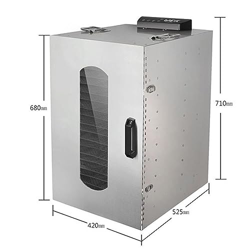 HQHAOTWU 20-Layer Stainless Steel Food Dehydrator Silver