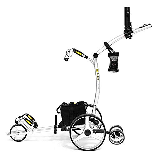 BAT-CADDY ELECTRIC GOLF CADDY X4R Remote Golf Push Cart Titanium Silver