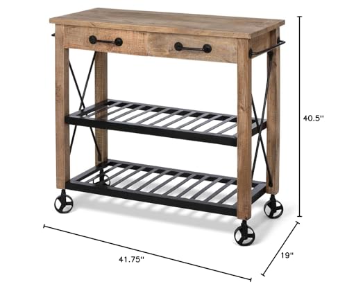 Park Hill Collection Garden Potting Cart Natural
