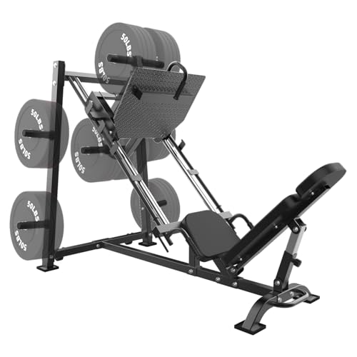 GarveeLife Adjustable Leg Press Machine Black
