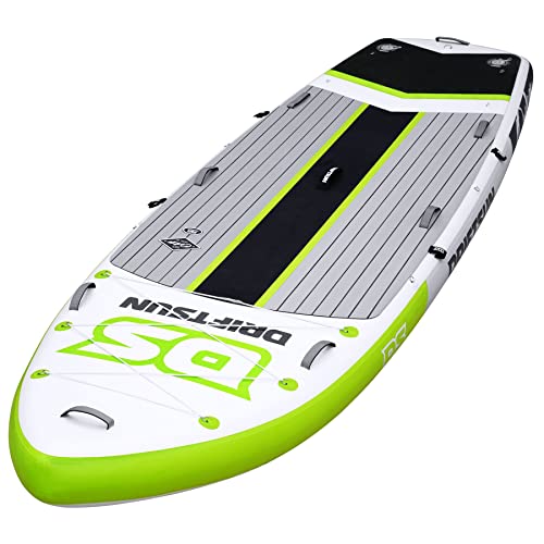 Driftsun Inflatable Paddle Board 12ft Extra Wide SUP Package Green