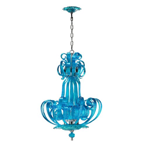 Cyan Design Aqua Florence Chandelier Cyan Glass